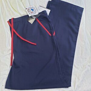 VTG Boston Red SOX Drawstring Scrub Bottoms Pants Size XL Dudz MLB Genuine NWT